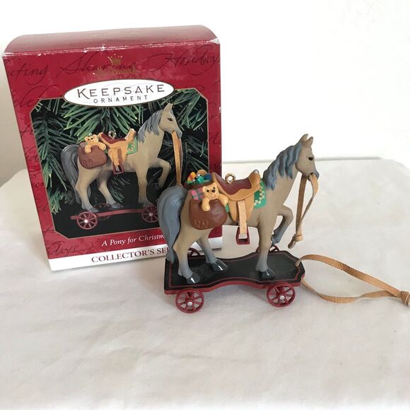 Hallmark Keepsake Christmas Ornament 1999 A Pony For Christmas #2 in series - Picture 1 of 9